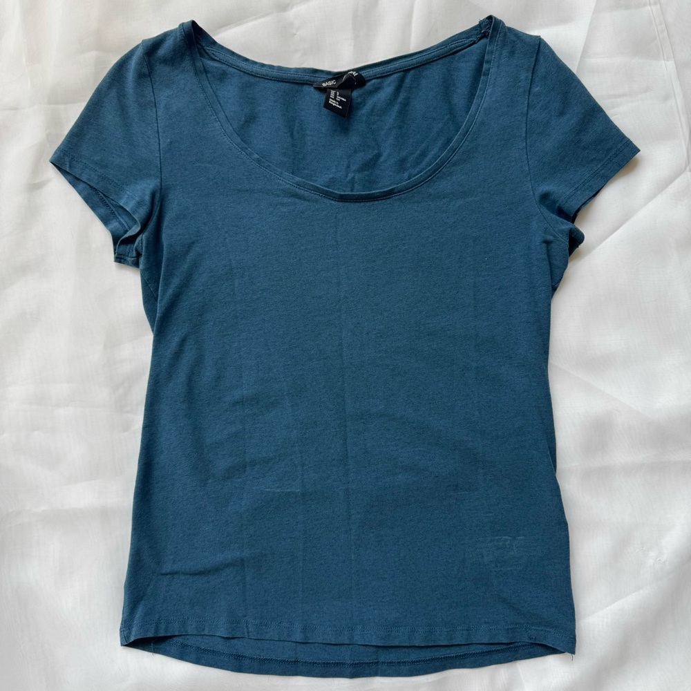 Classic Blue H&M Cotton Women's Top